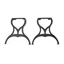 Vintage Industrial  Ductile Cast Iron Table Legs - Set of 2 picture
