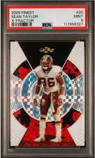 2005 Topps Finest - Sean Taylor #20 X-Fractor /250 - Redskins PSA 9 - 🐐 picture