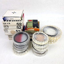 Vivitar Hoya Walz Soligor Tiffen Canon Lens Filter Mized Lot of 25 - 62mm 52mm picture