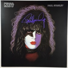 Paul Stanley signed Kiss Album vinyl solo lp autographed beckett coa picture