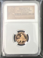 2009 S Lincoln Cent BRONZE FORMATIVE YEARS PROOF CENT NGC PF70RD UC picture