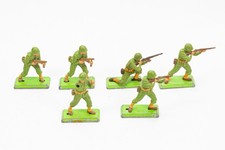 Vintage Britains Deetail WWII US American Soldiers 1 32 Scale Lot of 6 picture