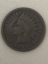 1888 Indian Head Penny 8 Over 7 Error Coin picture