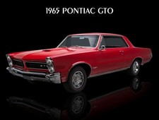 1965 Pontiac GTO Hardtop in Red NEW Sign 24x30