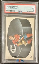 1962-63 Parkhurst JC Tremblay Jean-Claude Tremblay #54 Rookie RC PSA3 picture