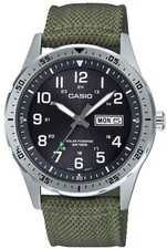 Casio MTPS120L-3AV Men's Solar Powered Green Military Style Watch picture