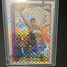 Topps 2025-26 Chrome Update VJ Edgecombe #153 X-Fractor RC 76ers picture