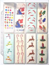 Mrs. Grossman Individual Sticker Strips Christmas Holiday Theme UPick Vintage picture