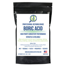 Boric Acid 1 lb 99% Pure Powder Flux Gold Silver E-Waste Metal Refining Melting picture