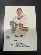 2008 Topps Allen & Ginter's Max Scherzer rookie base #297 Arizona Diamondbacks picture