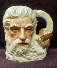 RARE NOAH LARGE D7165 ROYAL DOULTON JUG MUG BIBLE ARK GOLD SILVER BAIRSTOW MANOR picture