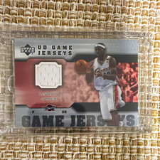 Upper Deck 2005-06 Game Worn Jerseys LeBron James Cavaliers #GJ-LJ Mem Card picture