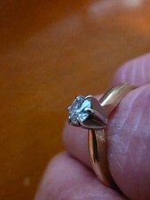 Vintage King's Jewelry 14K Yellow Gold Solitaire Engagement Ring 0.25 CT Diamond picture