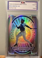 1996 Bowman's Best - Best Cuts Ken Griffey Jr #1 Prime Cut Refractor picture