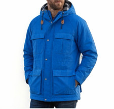 L.L. Bean Men's Electric Blue Hooded Rain Jacket/Parka - Size M picture