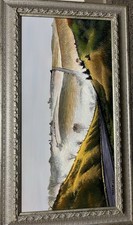 ORIGINAL PAINTING OOAK EXPERTLY FRAMED SERENELY BEAUTIFUL 29x17 Iowa Countryside picture