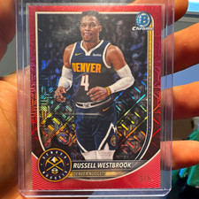 Topps 2025-26 Bowman Chrome 5/5 Mojo Russell Westbrook Nuggets BCV-102 picture