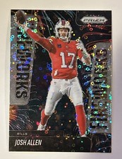 2025 Panini Prizm Fireworks Josh Allen #23 No Huddle Disco Prizm Bills QB picture