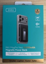 INIU - MagPro Neo - Mag Safe Power Bank - W/  1x USB-C To USB-C Cable - NEW picture