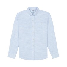 Izod Men's Saltwater Dockside Chambray Long Sleeve Shirt - Blue Revival - Large picture