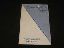 1963 WEYMOUTH HISTORICAL SOCIETY EXHIBITION SOFTCOVER BOOK - J 7085 picture