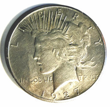 1927 P Peace Silver Dollar $1 Business Strike .900 Silver KM#140 picture