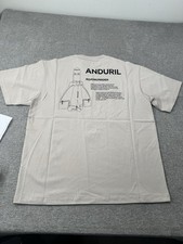 Qilo Tactical Jersey Anduril Industries Tan Short Sleeve Tee Tshirt Shirt Medium picture