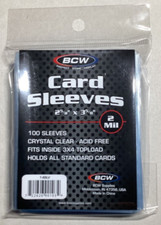 BCW Trading Card Sleeves 1 Unopened pack of 100 With Tracking picture