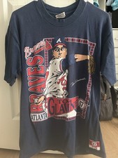 Vintage Atlanta Braves Shirt Tom Glavine Navy Color Reprint AN62529 picture
