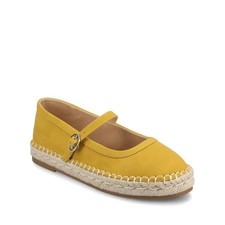 Journee Collection Kenzie Womens Mango Espadrille Mary Jane Flats Size 7M New picture