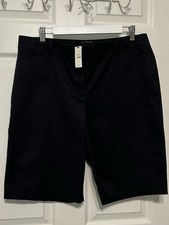 Talbots Size 12 shorts women Black New With Tags picture