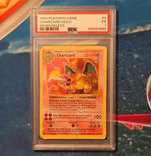 1999 Pokemon TCG Base Set Shadowless Charizard 4/102 Holo PSA 1 picture