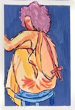 ACEO ATC OOAK Original Painting Figure  