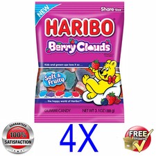 4x Haribo @ BERRY CLOUDS Soft & Fruity  @  4x 88g - NEW Shape & Flavor picture