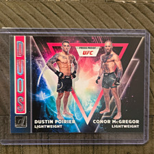 Panini 2022 Donruss UFC Duos Press Proof Pink Dustin Poirier Conor McGregor #5 picture