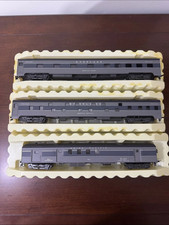 AHM Union Pacific 1930’s HO Scale 3 Piece Model Train Passenger Cars Set (New) picture