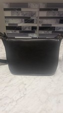 Vintage Coach 9951 Patricia Legacy Flap BlackLeather Crossbody Saddle Bag picture