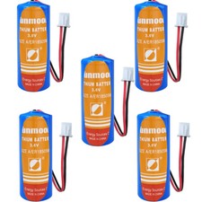 5x ER18505M 3200mAh 3.6V Battery with 2.54 White Plug Non-rechargeable Battery picture