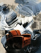 Zhong Biao Original Artwork oil Painting Unique picture