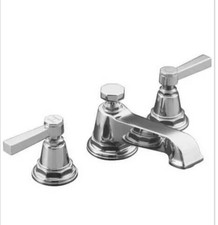 Kohler 13132-4A-CO Pinstripe Pure Widespread bath sink faucet  Brand NEW picture
