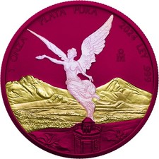 2024 Mexican Libertad space pink 1 oz  silver coin picture