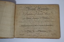 RARE 1766 ROYAL HARMONY CHURCH MUSIC HYMN BOOK A. Williams PRE REVOLUTIONARY WAR picture