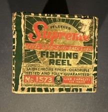 Vintage Pflueger Supreme 1573 Fishing Reel w/ Original Box, Papers, Oil, Access. picture