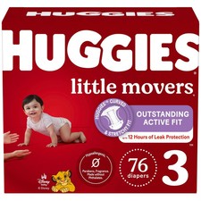 Huggies Little Movers Active Fit Diapers - Size 3 - 76ct picture