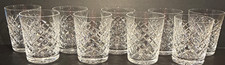 Waterford 850 Double Old Fashioned Glasses, Set of 9, Vintage 1968, Signed, EUC picture