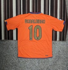 2006/07 Barcelona Away Jersey #10 Ronaldinho XL Nike Soccer UNICEF Vintage picture