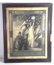 WWI 1919 Wounded in Action Certificate Lewis J Brooks 103rd Infantry picture