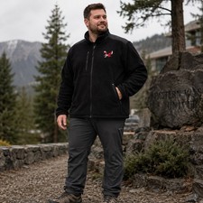 Eastern Washington Eagles Jacket Mens XXL Black Sherpa Fleece Cutter & Buck Logo picture