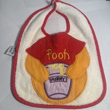 Vintage Disney Store Winnie The Pooh Large Baby Bib Made In USA picture