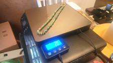 vintage Southwest and Native American style turquoise nugget and chip necklace. picture